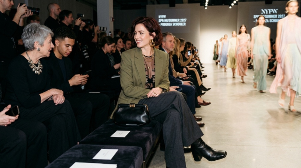A-list guest seated front row at NYFW 2026 Spring Summer 2027 designer show